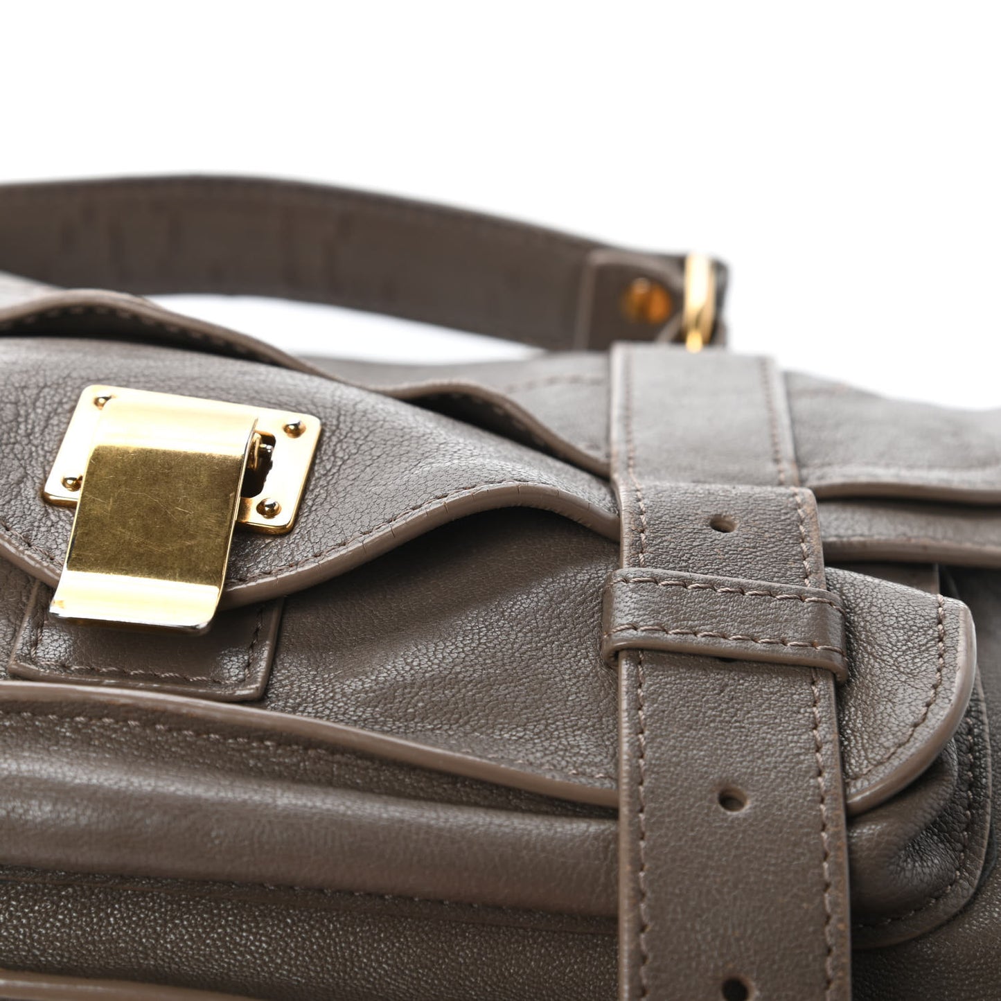 Lambskin Tiny PS1 Satchel Smoke
