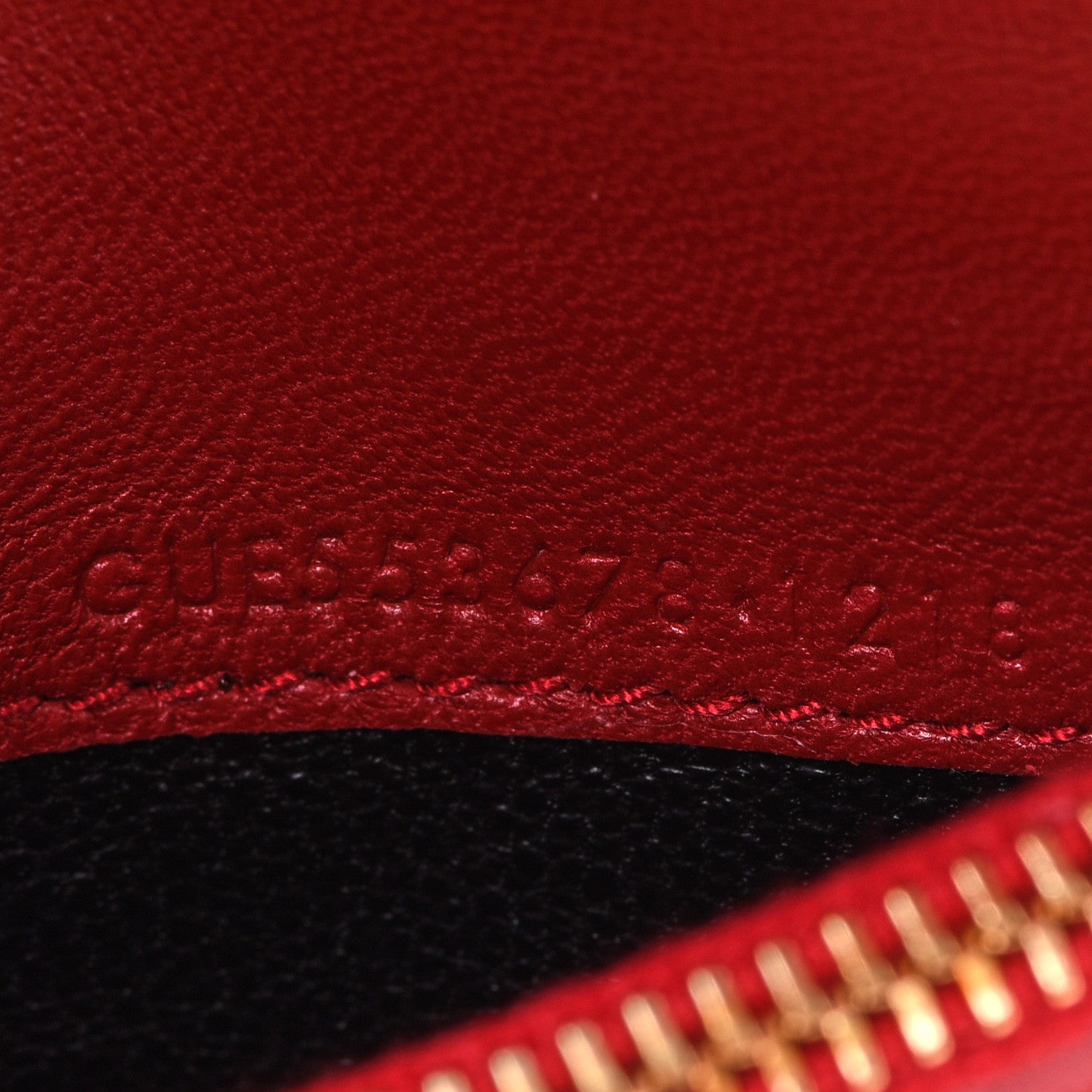 Saint Laurent Patent Matelasse Monogram Vicky Zip Around Card Holder Rouge Eros 7 of 12
