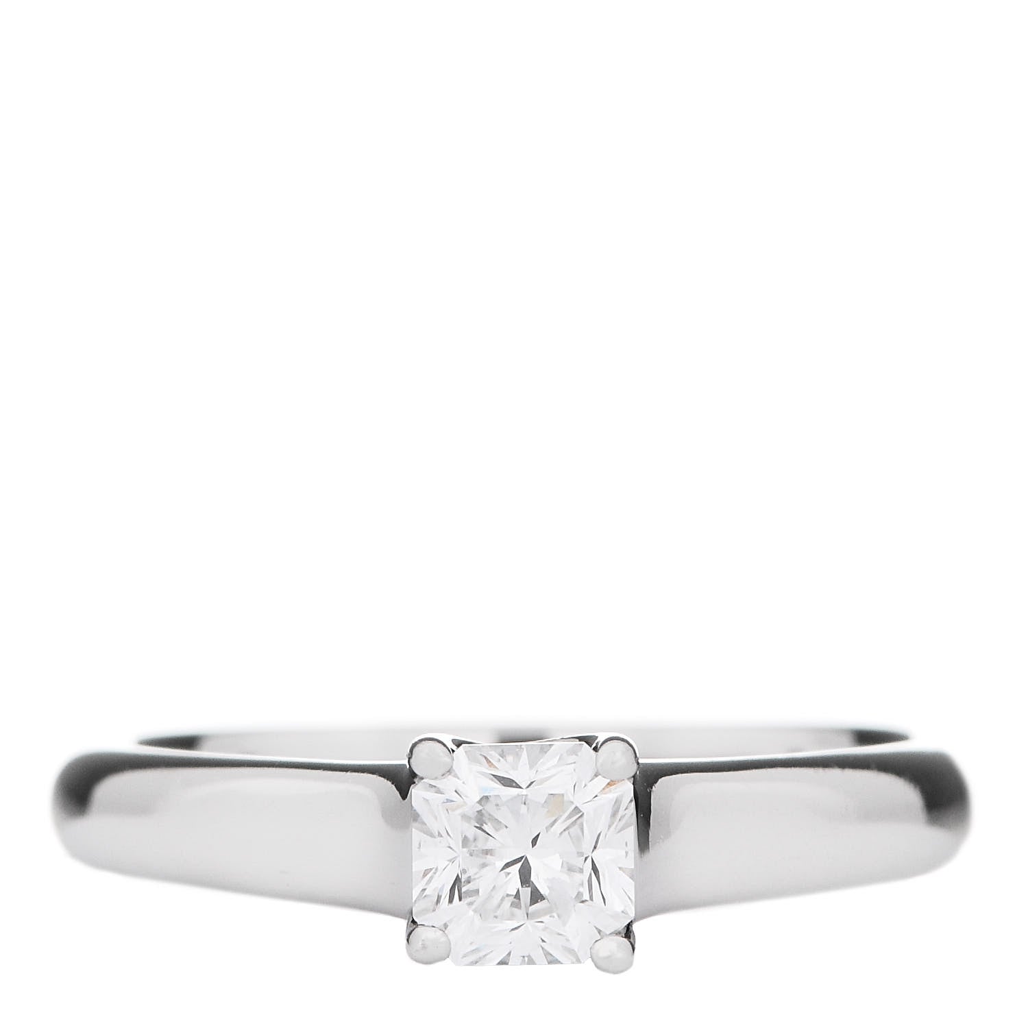 Tiffany Platinum Diamond .41 Lucida Engagement Ring 49 5 1 of 7