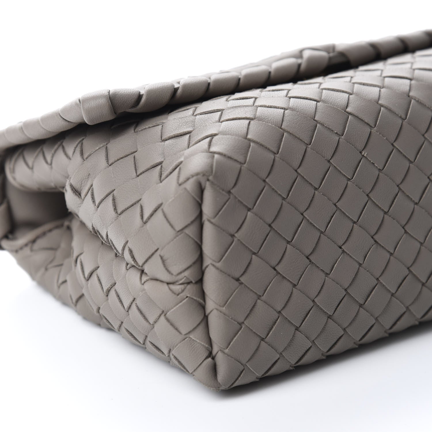 Bottega Veneta Nappa Intrecciato Baby Olimpia Shoulder Bag Steel 6 of 9