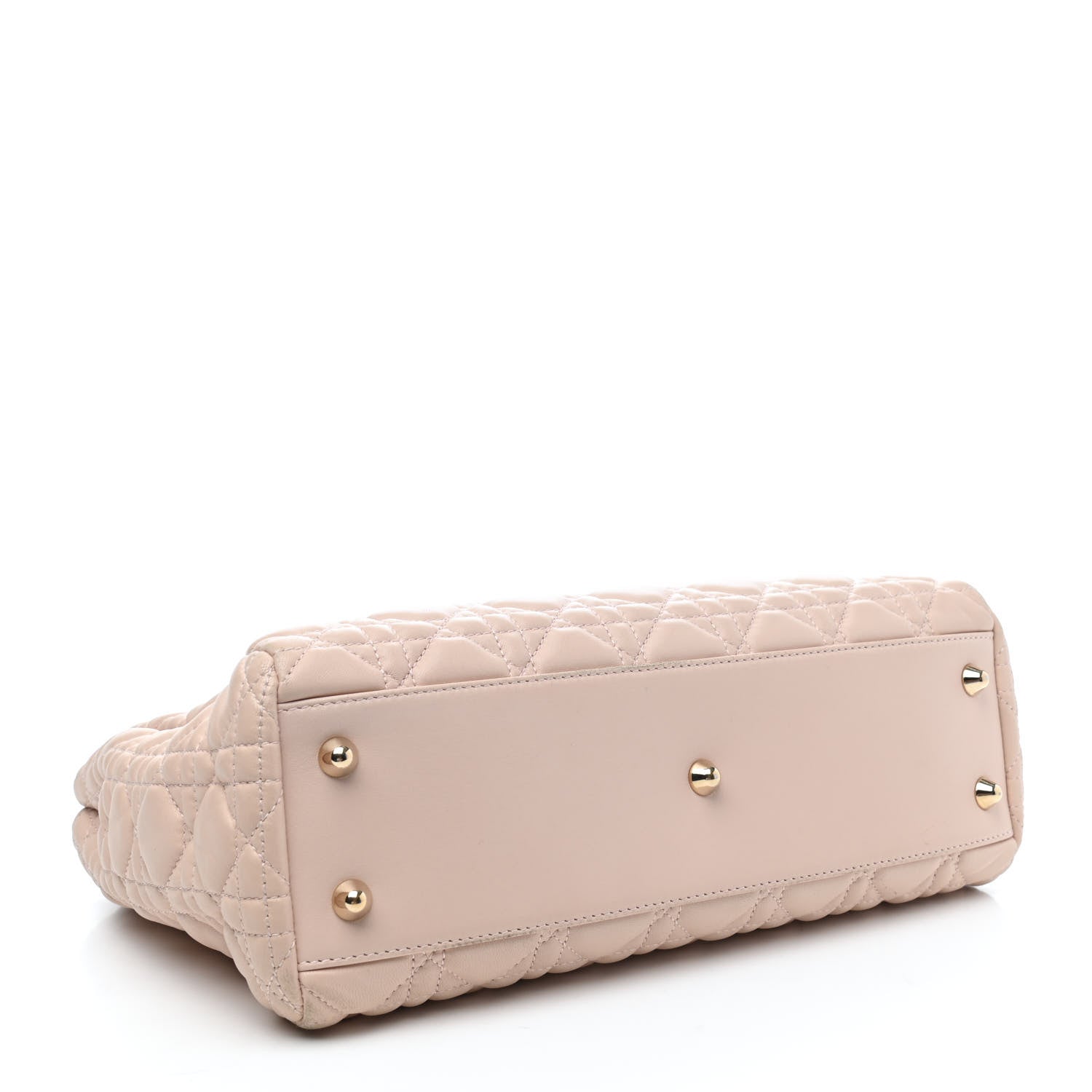 Christian Dior Lambskin Cannage Small Dior Soft Shopping Tote Light Pink 3 of 4