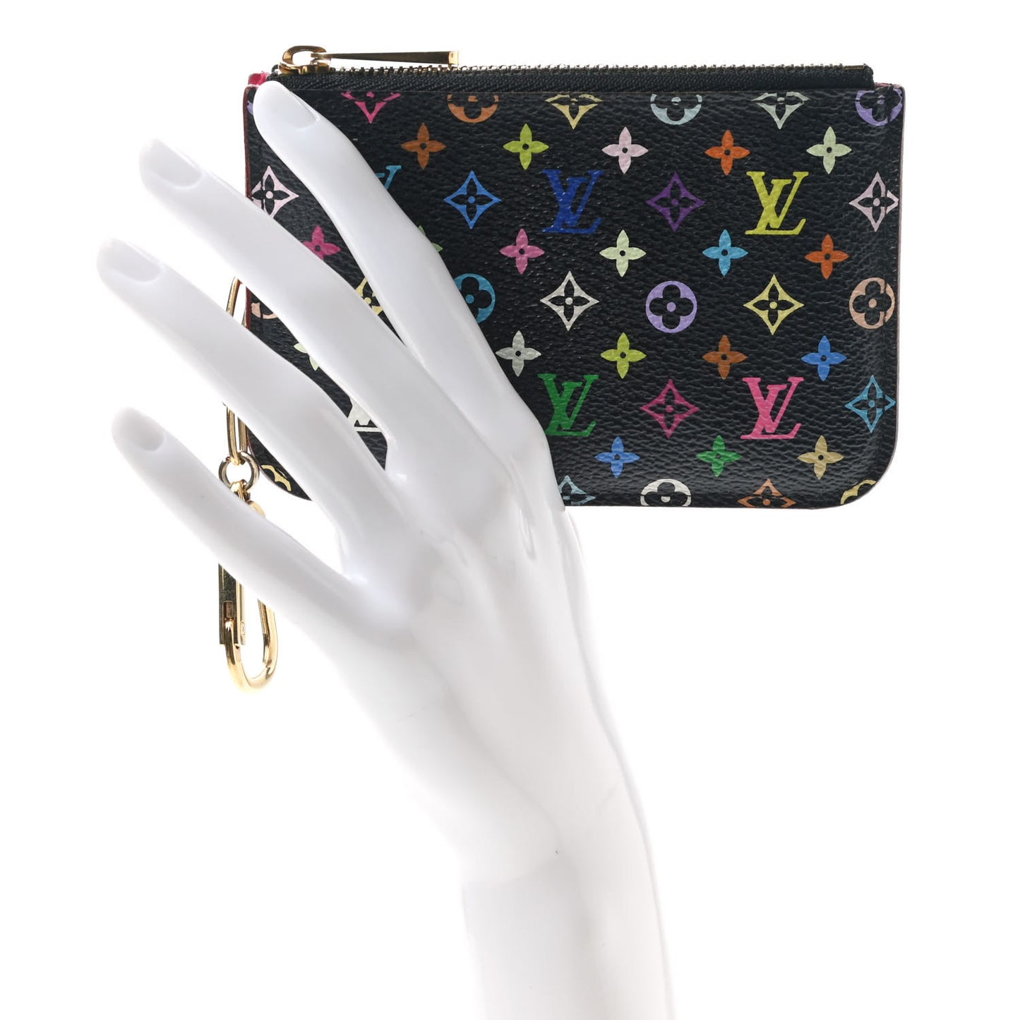 Monogram Multicolor Key Pouch Black Grenade