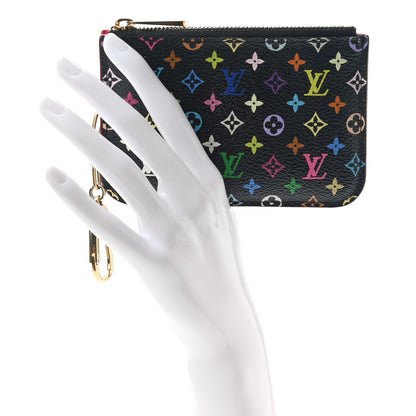Louis Vuitton Monogram Multicolor Key Pouch Black Grenade 2 of 8