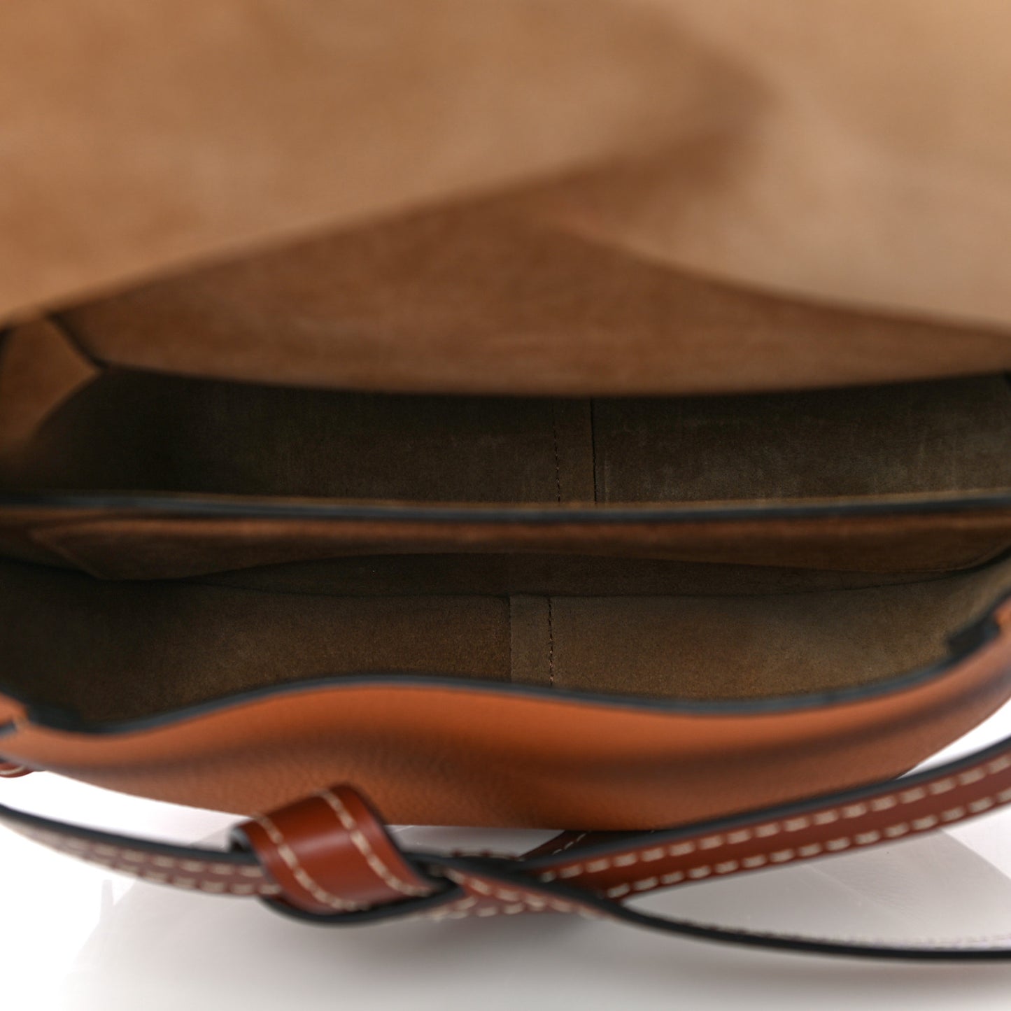 Grained Calfskin Small Gate Crossbody Bag Caramel Pecan