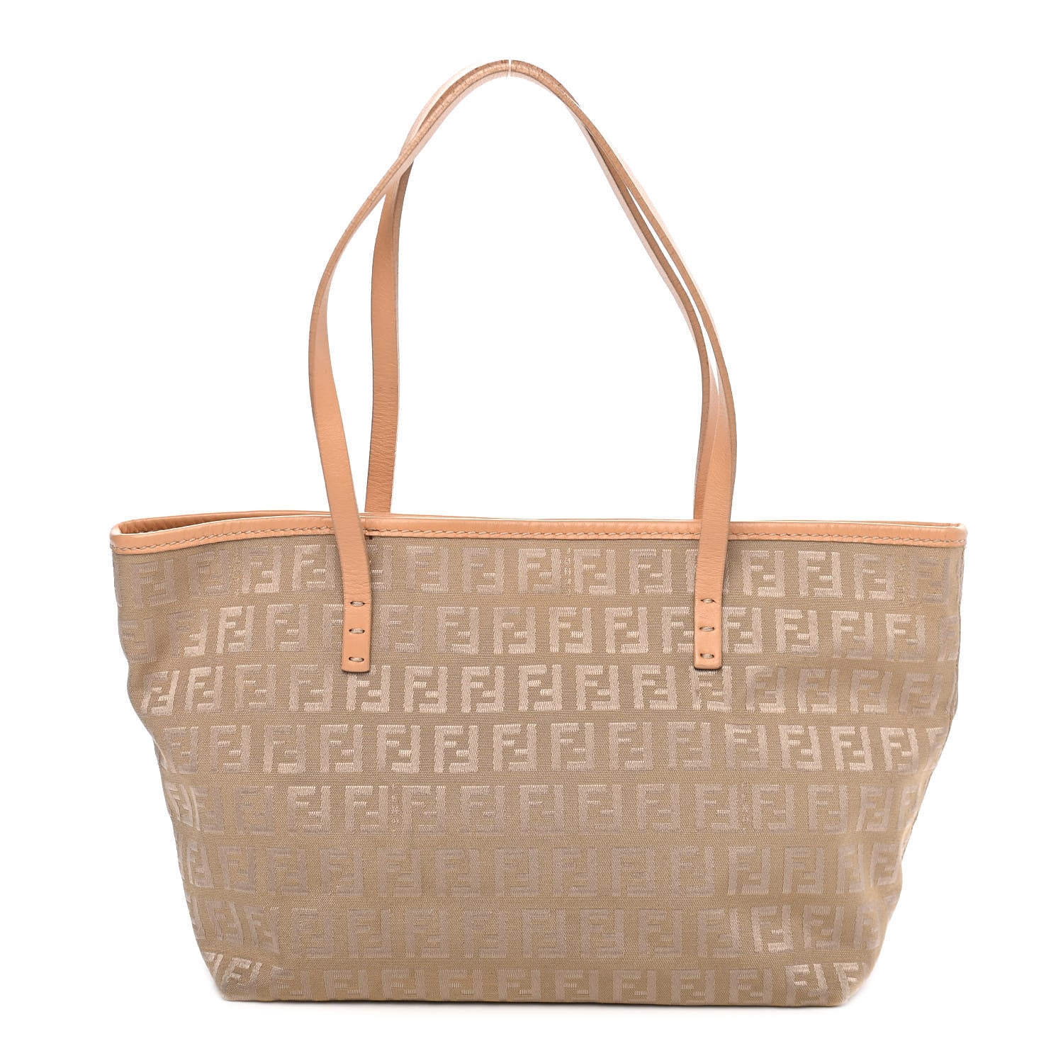 Fendi Zucchino Small Roll Tote Beige 1 of 9