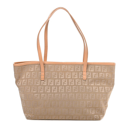 Fendi Zucchino Small Roll Tote Beige 1 of 9