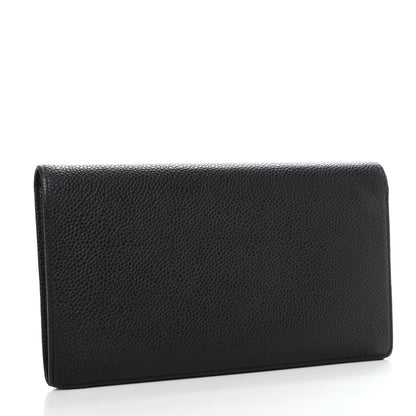 Chanel Caviar Timeless CC Yen Wallet Black 3 of 9