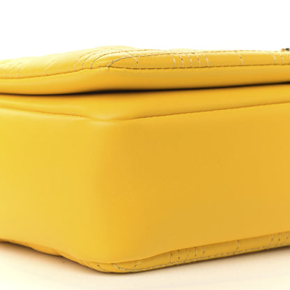 Burberry Lambskin Quilted Small Lola Bag Deep Saffron 9 of 12