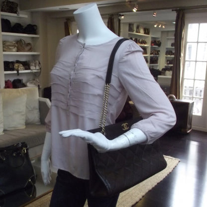 Chanel Caviar Quilted Shopping Tote Brown 2 of 11