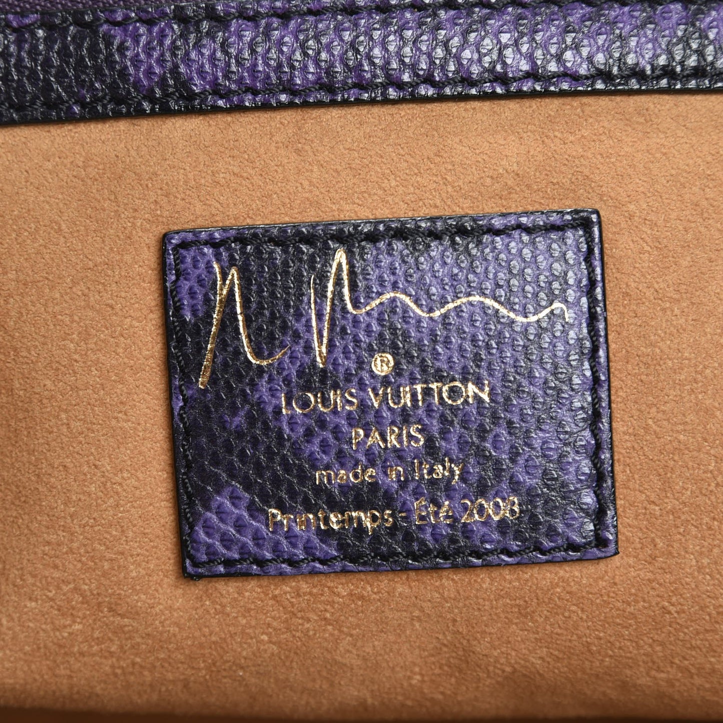 Monogram Karung Heartbreak Jokes Tote Violet
