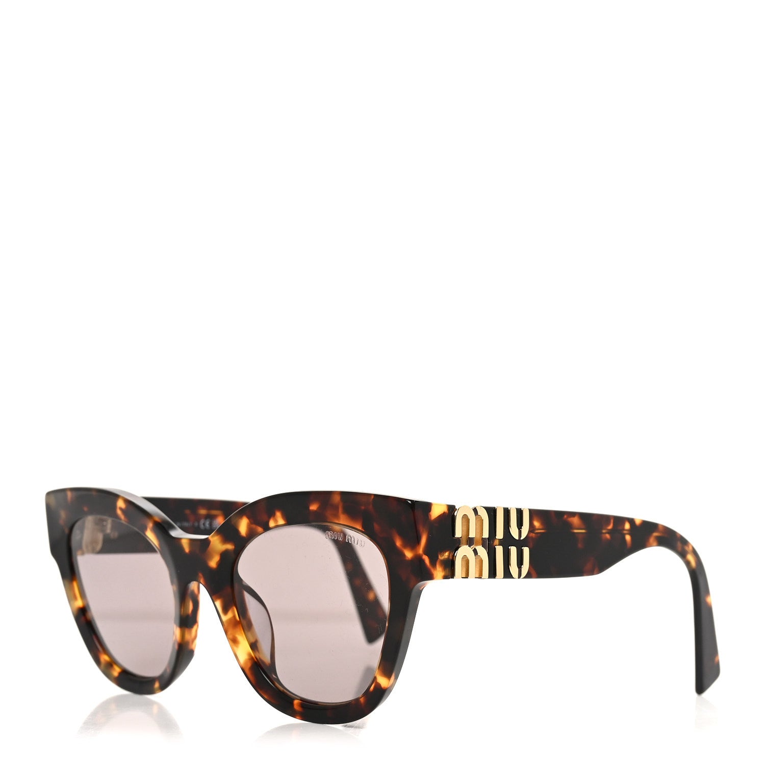 Miu Miu Acetate Sunglasses SMU 01Y Tortoise 1 of 6