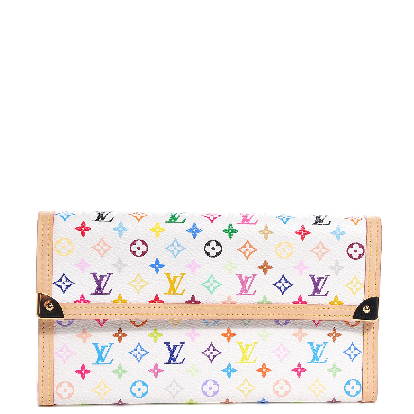 Monogram Multicolor Porte Tresor International Wallet White