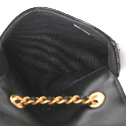 Chanel Patent Quilted Enamel Chain Mini Flap Belt Bag Black 4 of 11
