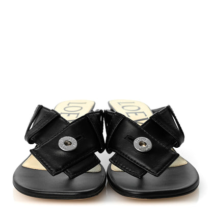 Loewe Lambskin Toy Panta 45mm Sandals 37 Black 2 of 11