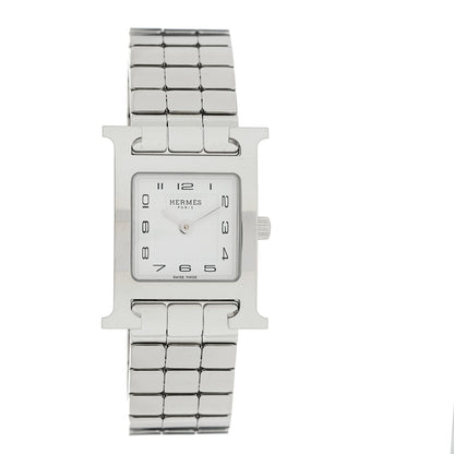 Hermes Stainless Steel 21mm Heure H Hour Quartz Watch 1 of 5