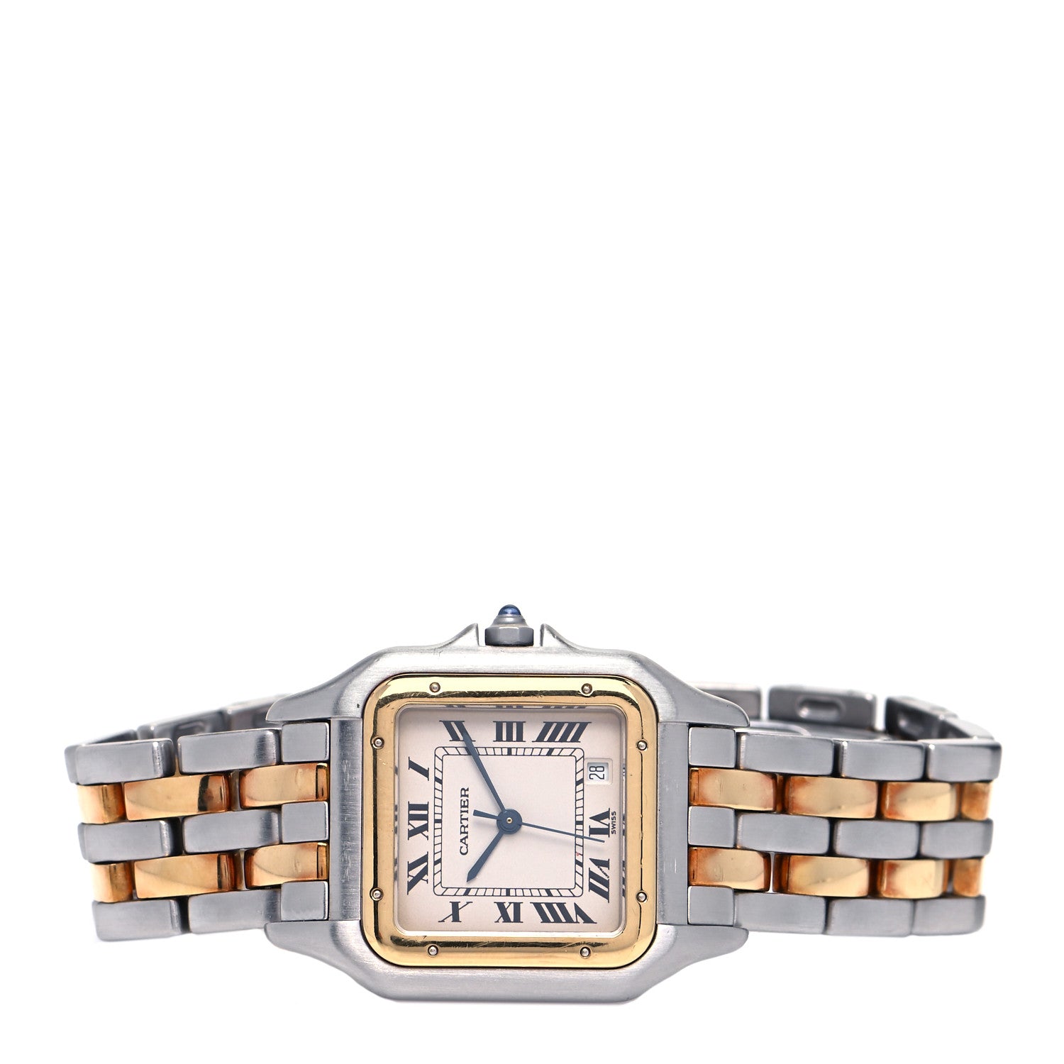 Cartier Stainless Steel 18K Yellow Gold 27mm Panthere Quartz Watch 2 of 4