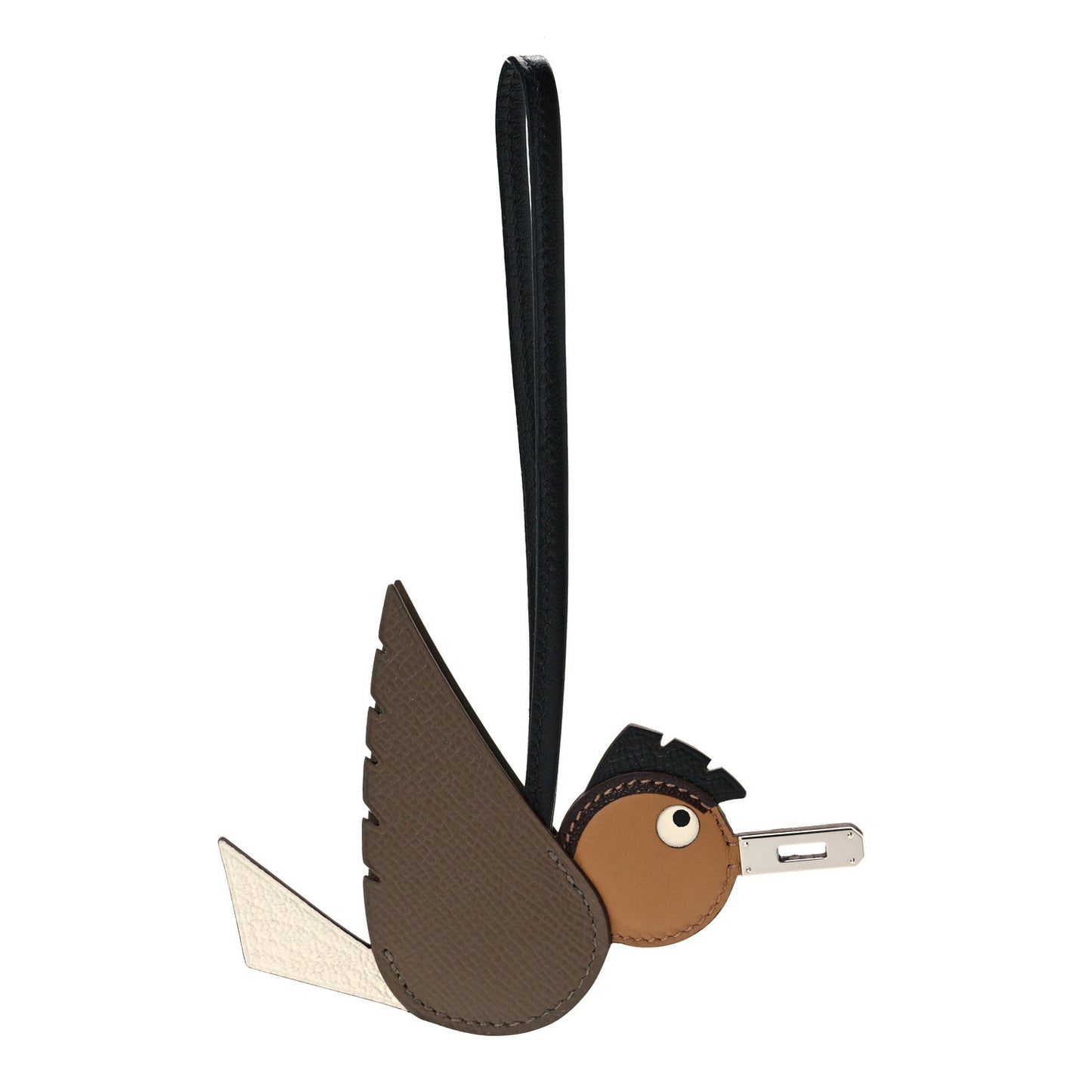 Epsom Swift Chevre Mysore Birdy Bag Charm Etoupe Nata Biscuit Rouge Sellier Black