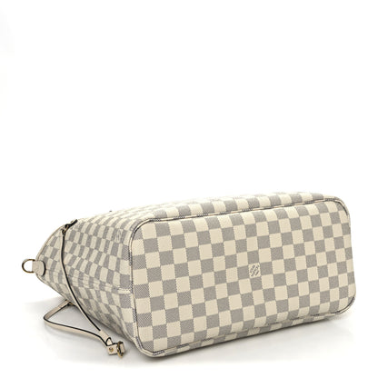 Louis Vuitton Damier Azur Braided Neverfull MM Pink 5 of 12