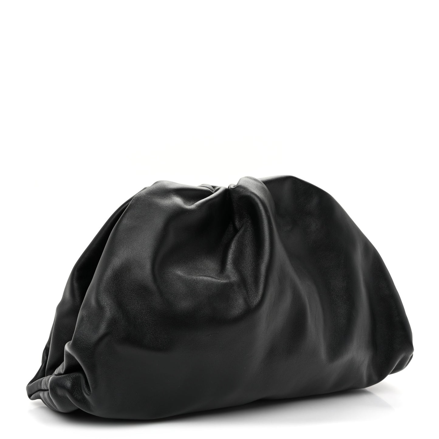 Smooth Butter Calf The Pouch Oversized Clutch Black