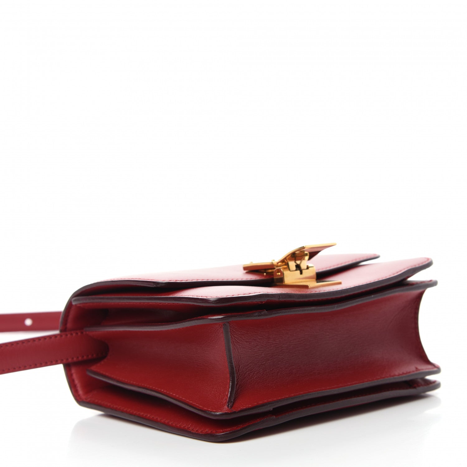Celine Smooth Calfskin Small Classic Box Flap Bag Red 4 of 11