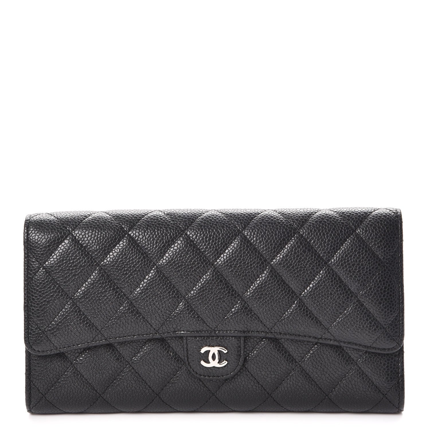 Chanel Caviar Quilted Travel Wallet Black 1 of 15