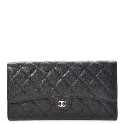 Chanel Caviar Quilted Travel Wallet Black 1 of 15