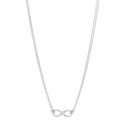 Tiffany Sterling Silver Infinity Pendant Necklace 1 of 4