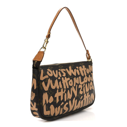 Louis Vuitton Monogram Graffiti Pochette Accessories Peach 3 of 10
