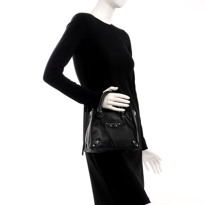 Balenciaga Veau Souple Papier Mini A4 Tote Black 2 of 8