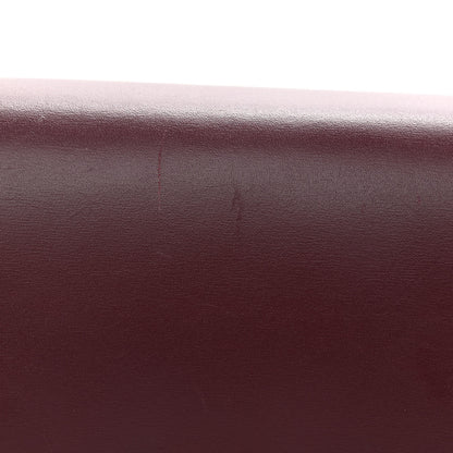 Celine Box Calfskin Medium Classic Box Flap Bag Burgundy 12 of 13
