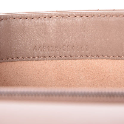 Gucci Calfskin Matelasse Mini Pearly GG Marmont Chain Wallet Porcelain Rose 7 of 7