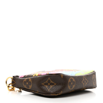 Louis Vuitton Monogram 2021 Christmas Animation Japanese Garden Mini Pochette Accessories Wisteria Pink 5 of 8