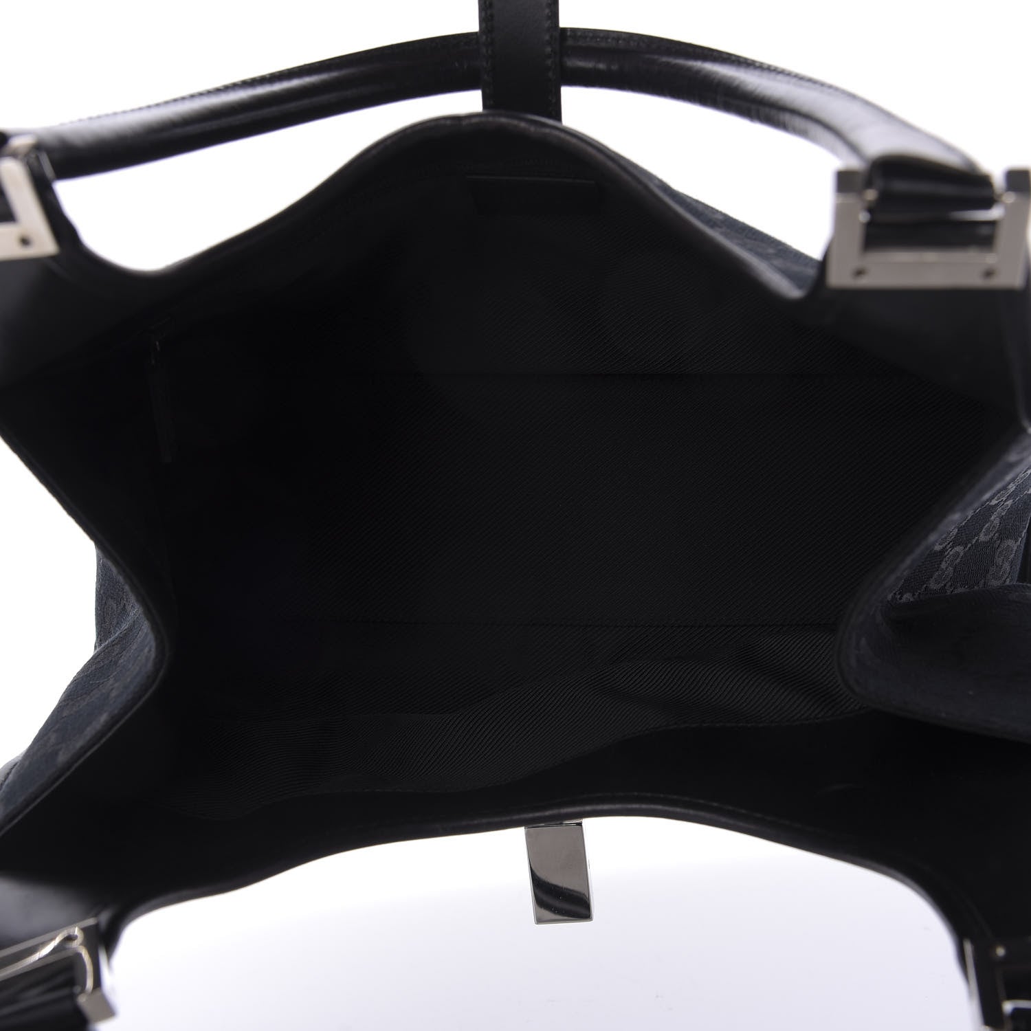 Gucci Monogram Bardot Shoulder Bag Black 5 of 9