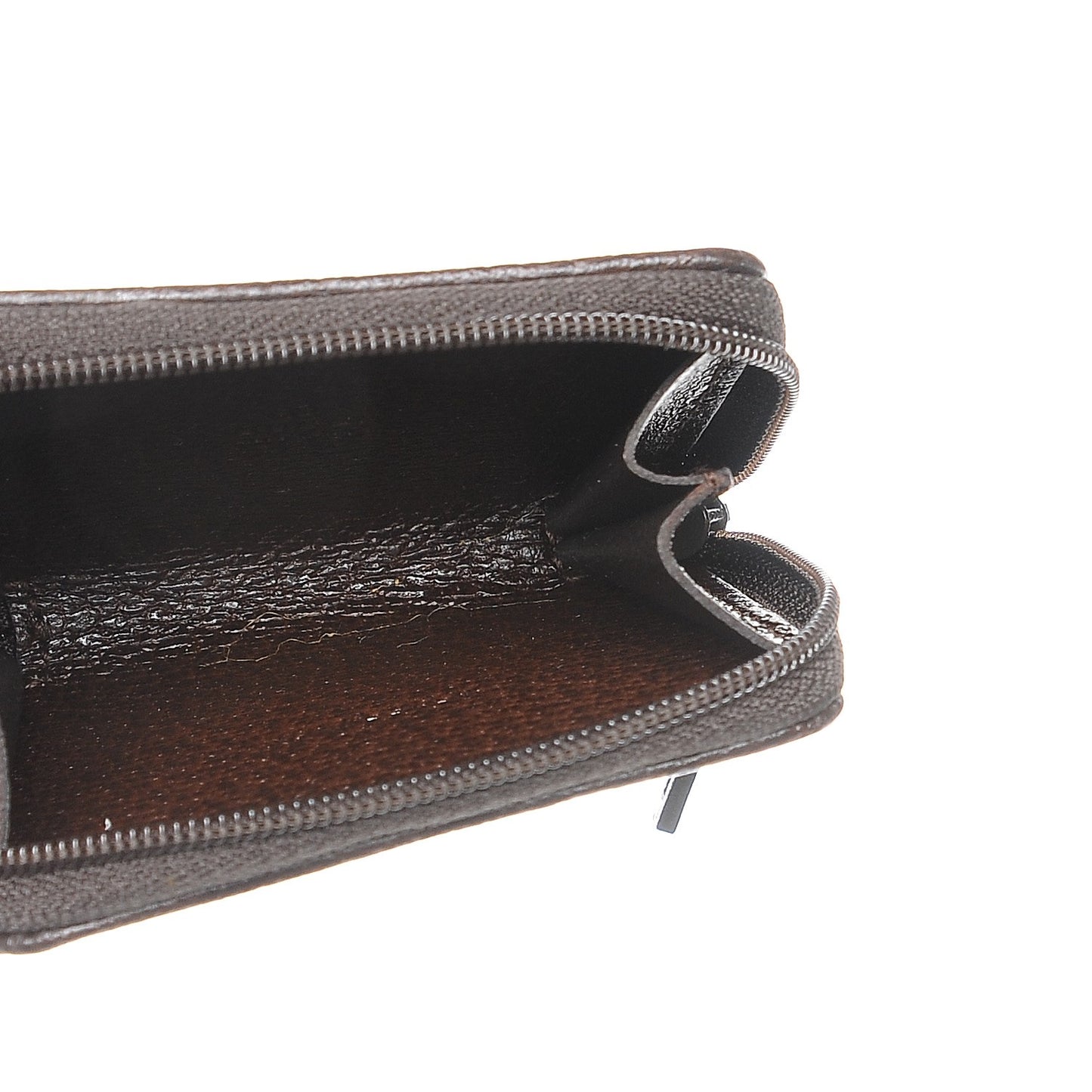 Monogram Zip Around Coin Purse Brown