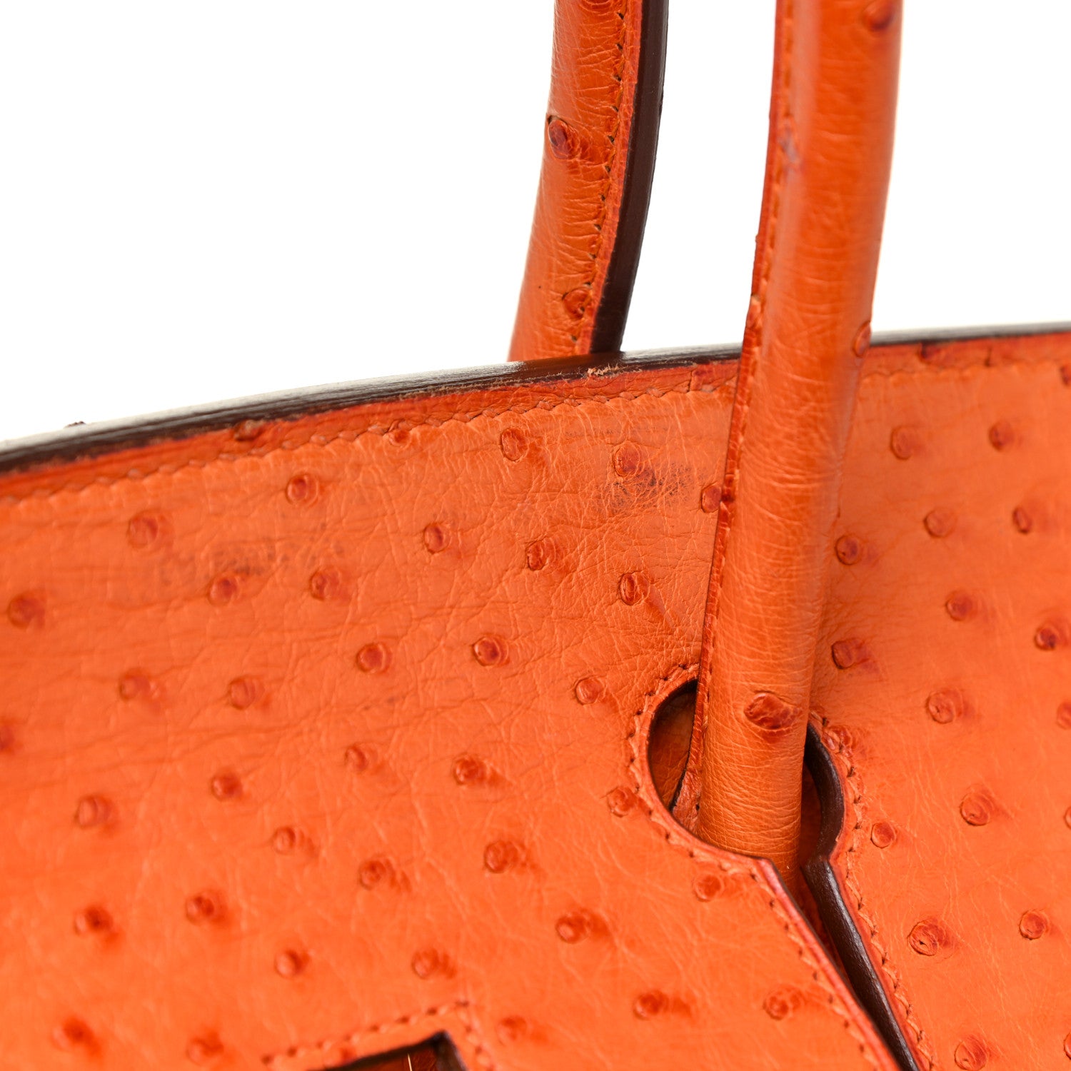 Hermes Ostrich Birkin 35 Orange 30 of 35
