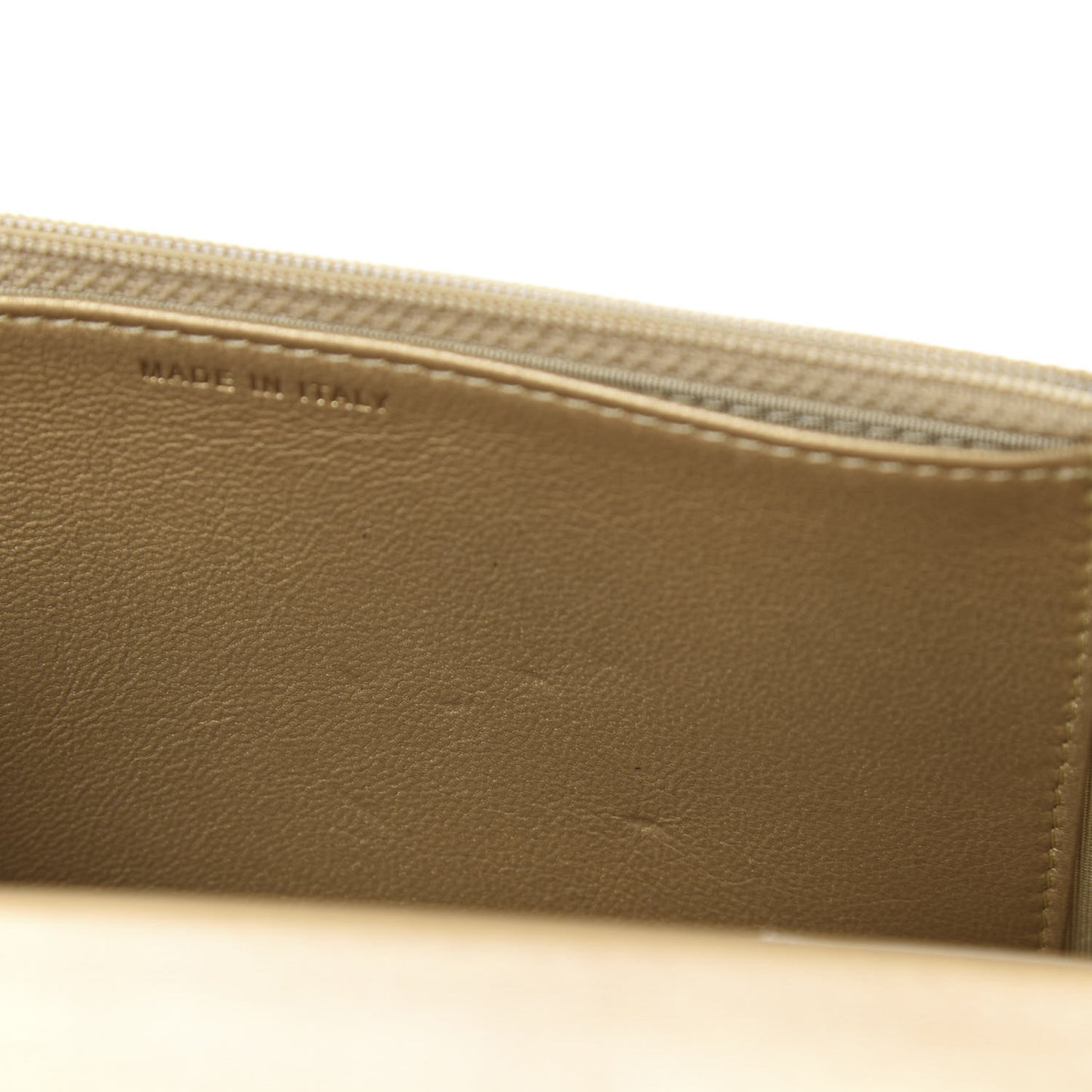 Metallic Goatskin Quilted 19 Wallet On Chain WOC Gold