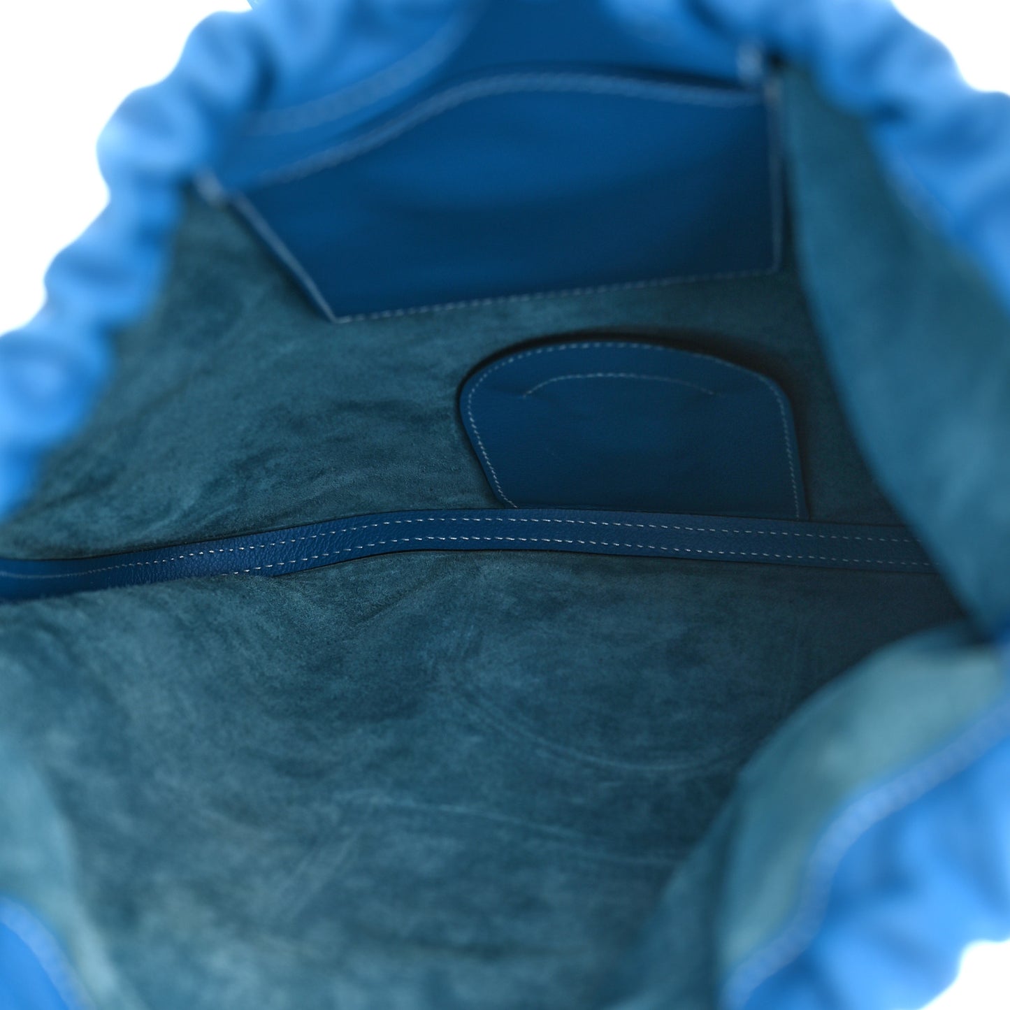 Cheri Calfskin Bridado Backpack Bleu Hydra