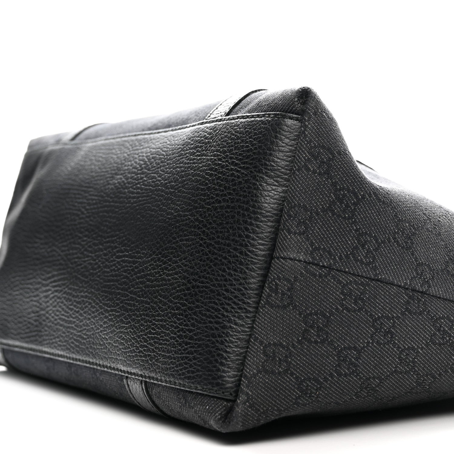 Gucci Nylon Monogram Medium GG Charm Dome Satchel Black 9 of 14