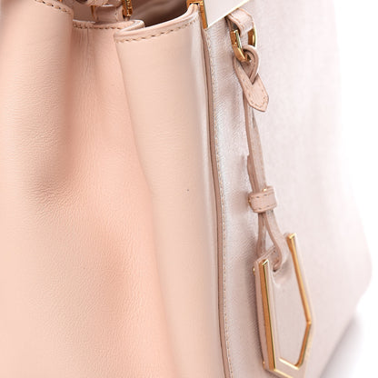 Fendi Vitello Elite Flamingo Petite 2Jours Tote Rosa Plaster 13 of 14