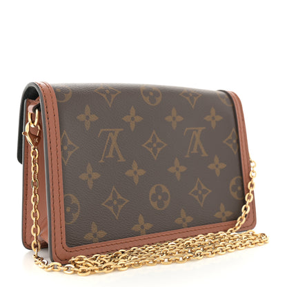 Louis Vuitton Reverse Monogram Dauphine Chain Wallet 3 of 9