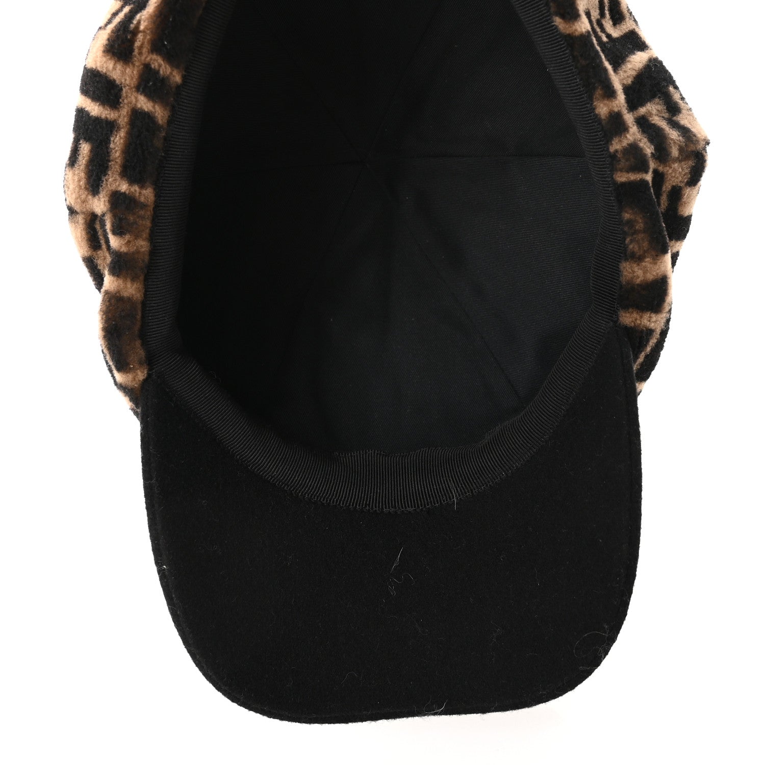 Fendi Sheepskin FF Cap Hat M Tobacco 7 of 10