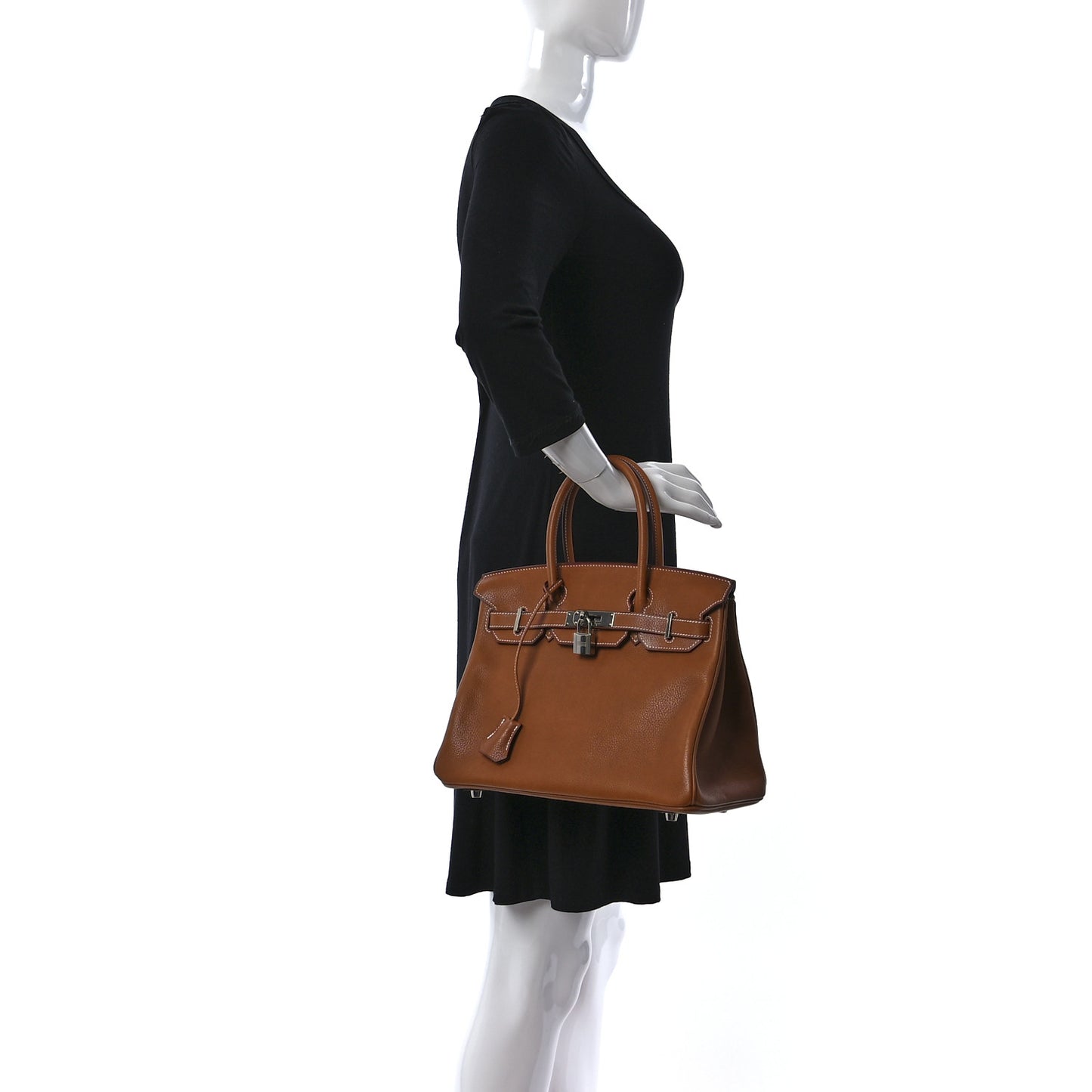Natural Barenia Faubourg Birkin 30 Fauve