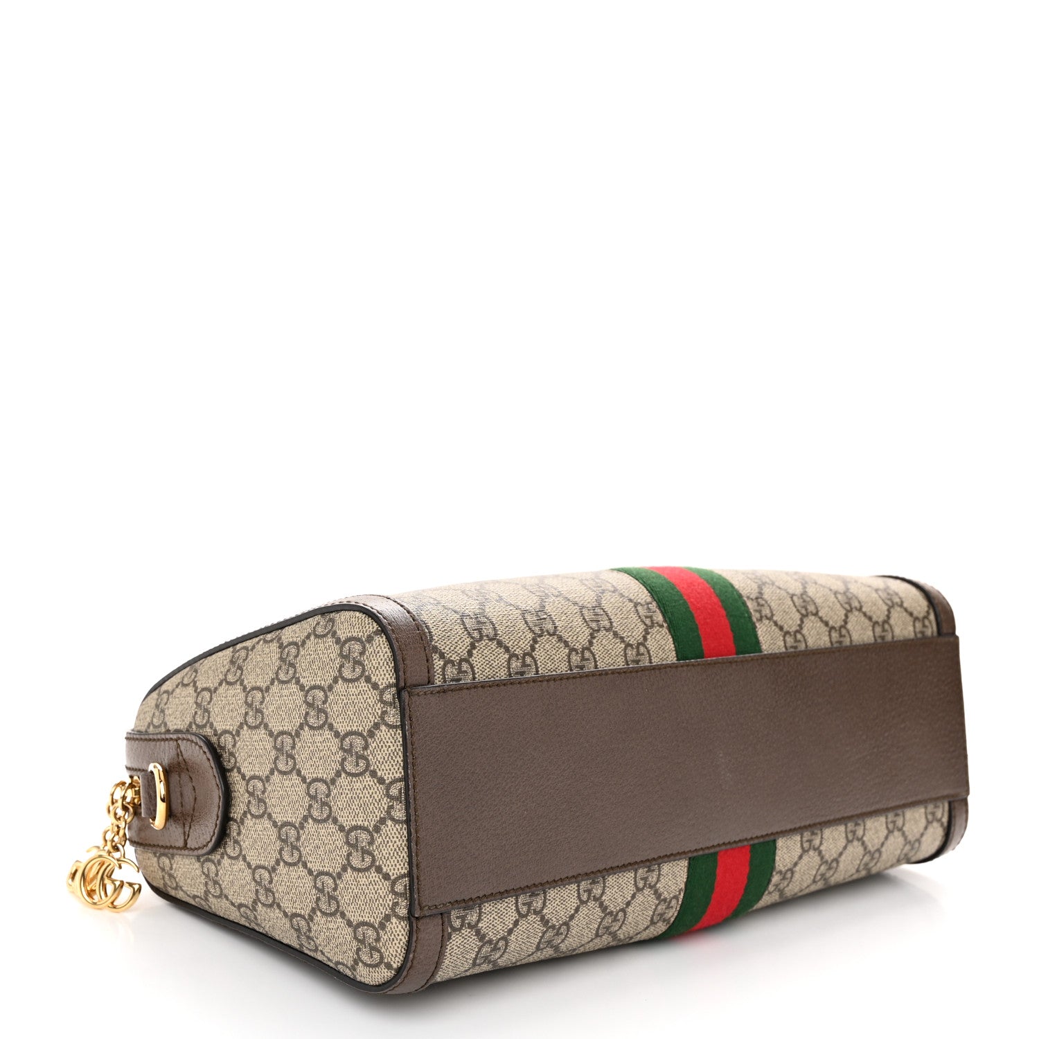 Gucci GG Supreme Monogram Web Medium Ophidia Boston Brown 4 of 10