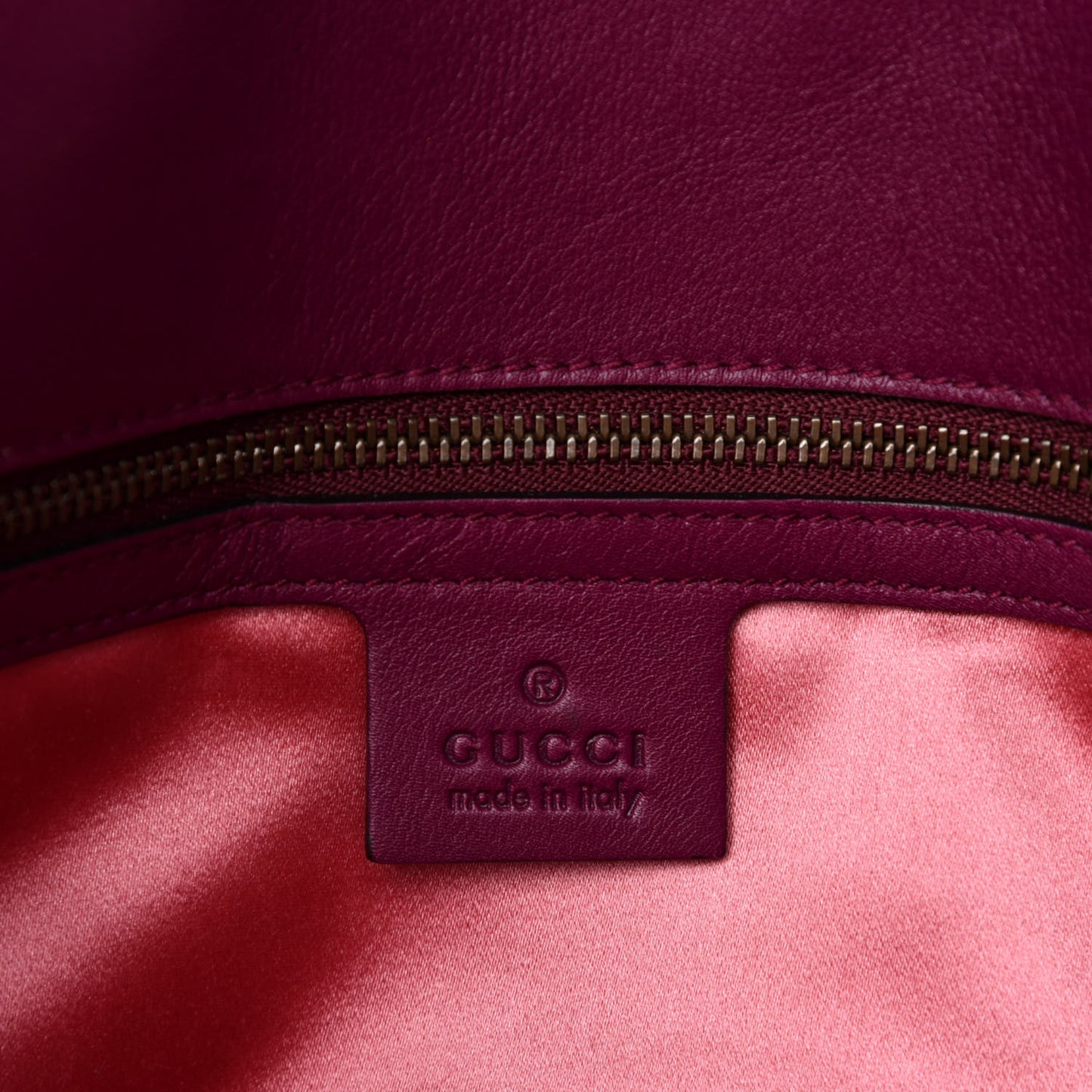 Velvet Matelasse Medium GG Marmont Shoulder Bag Fuchsia Violet Cyclamen