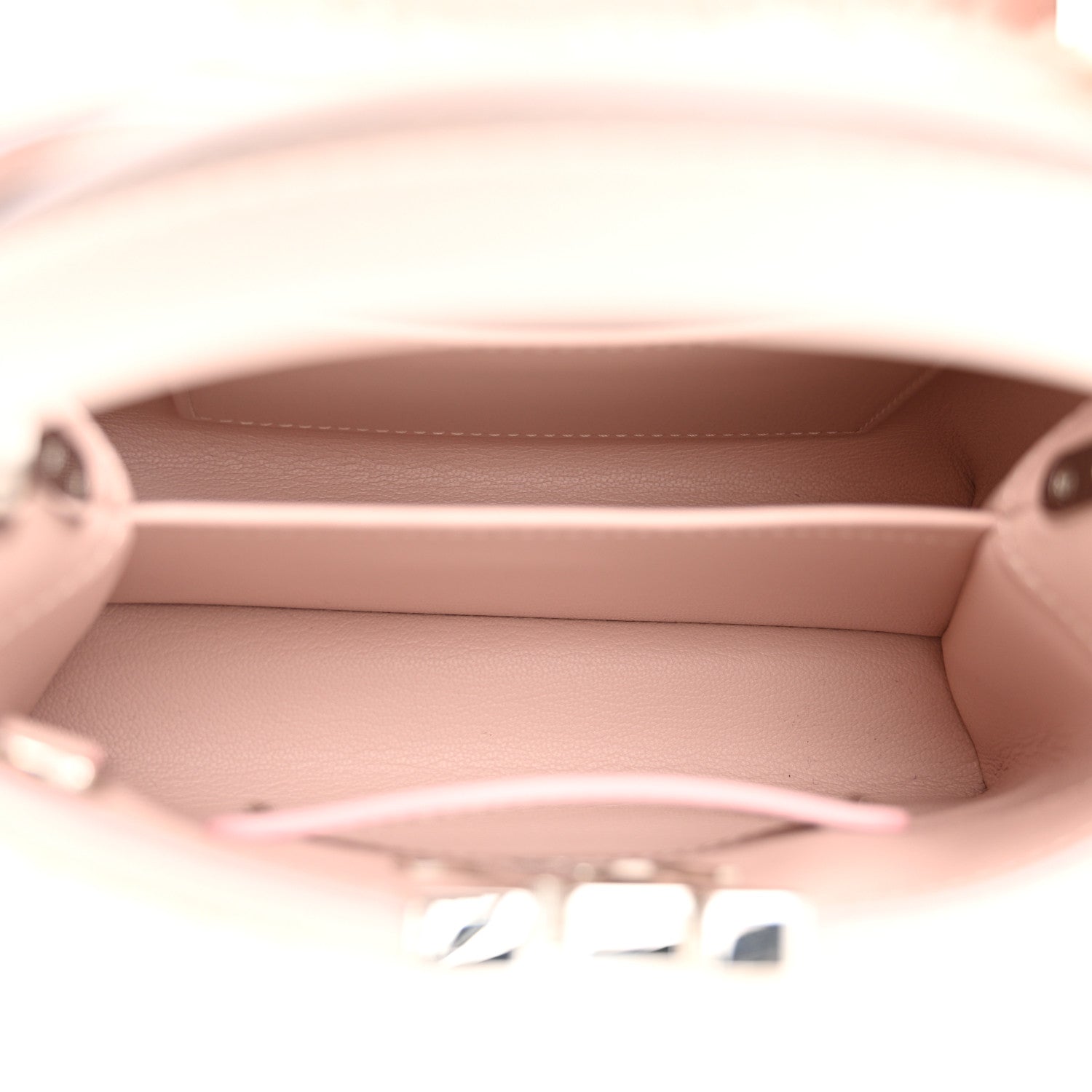 Louis Vuitton Mink Calfskin Goatskin Capucines Mini Silver Snow Grey Rosewater Pink 5 of 10