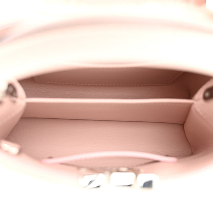Louis Vuitton Mink Calfskin Goatskin Capucines Mini Silver Snow Grey Rosewater Pink 5 of 10