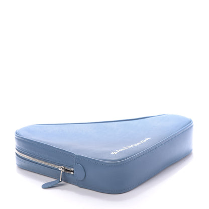 Balenciaga Calfskin M Triangle Pouch Bleu Persan 4 of 9