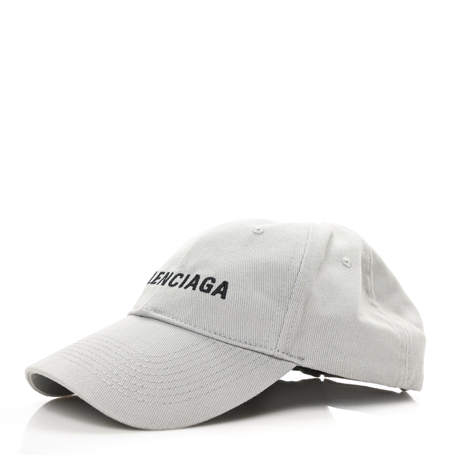 Balenciaga Cotton Drill Logo Classic Baseball Hat 59 L Lead Black 1 of 8