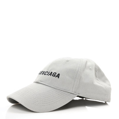 Balenciaga Cotton Drill Logo Classic Baseball Hat 59 L Lead Black 1 of 8