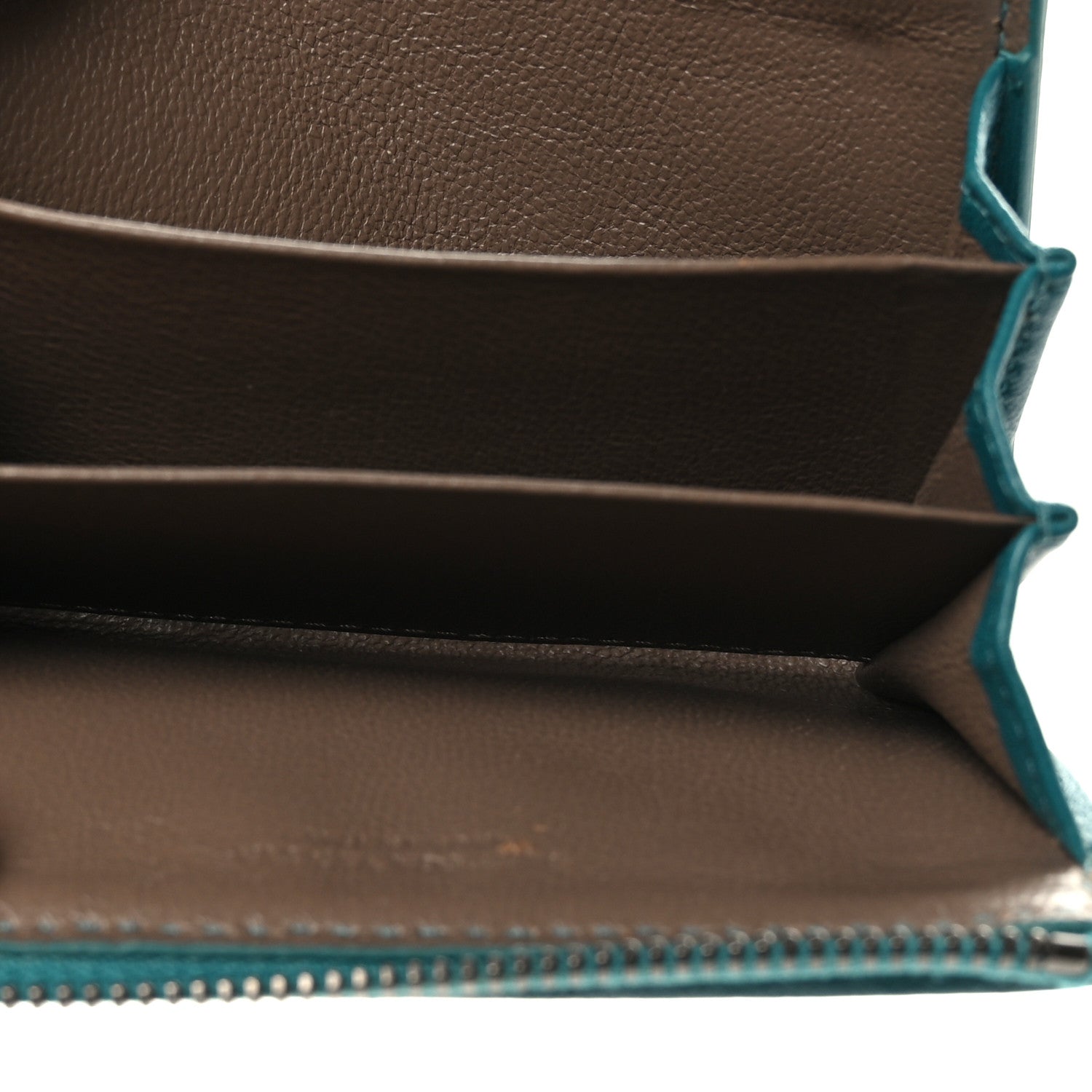 Bottega Veneta Nappa Intrecciato Zip Around Coin Purse Lagoon 5 of 7